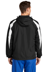 Embroidered Boylan Cheer Fleece-Lined Colorblock Jacket